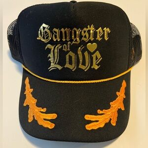 Love Worn Gangster of Love Black Trucker Hat